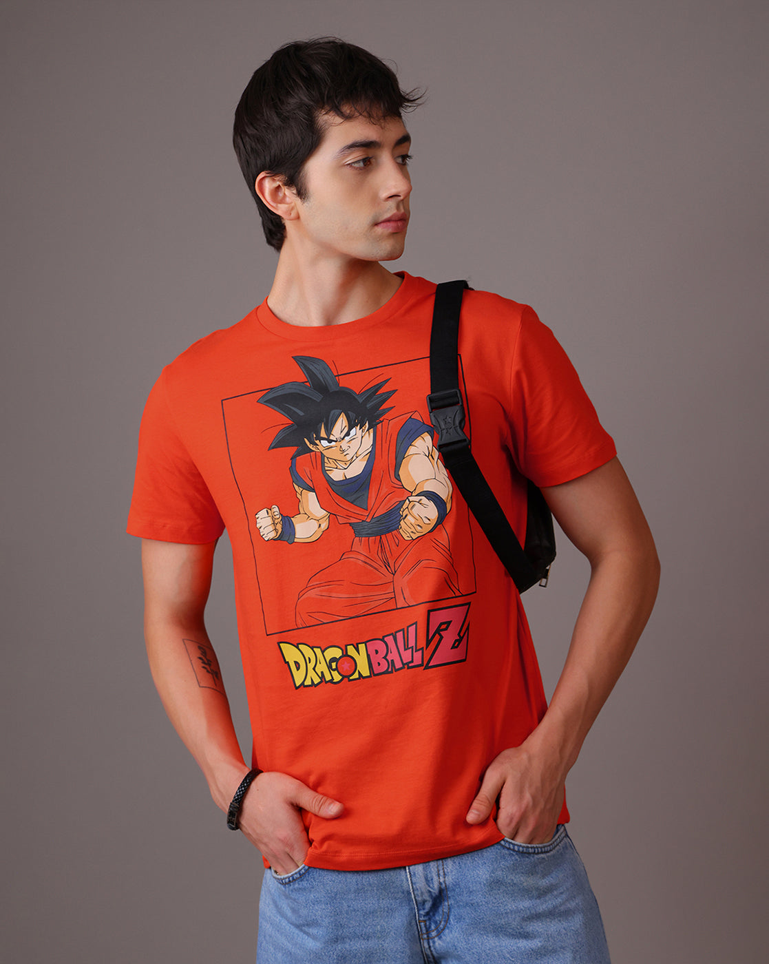 Dragon Ball Z Printed Regular Fit Tshirt For Men