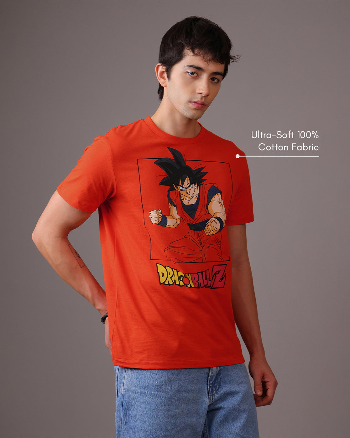 Dragon Ball Z Printed Regular Fit Tshirt For Men