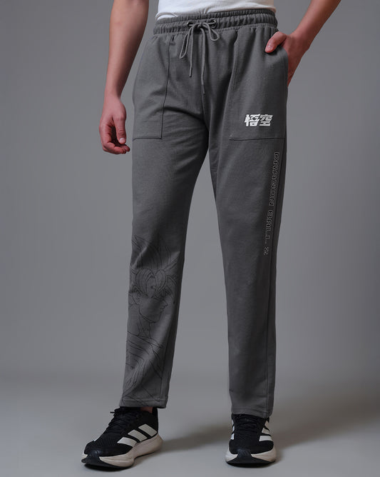 Dragon Ball Z Goku Printed  Straight Joggers For Men