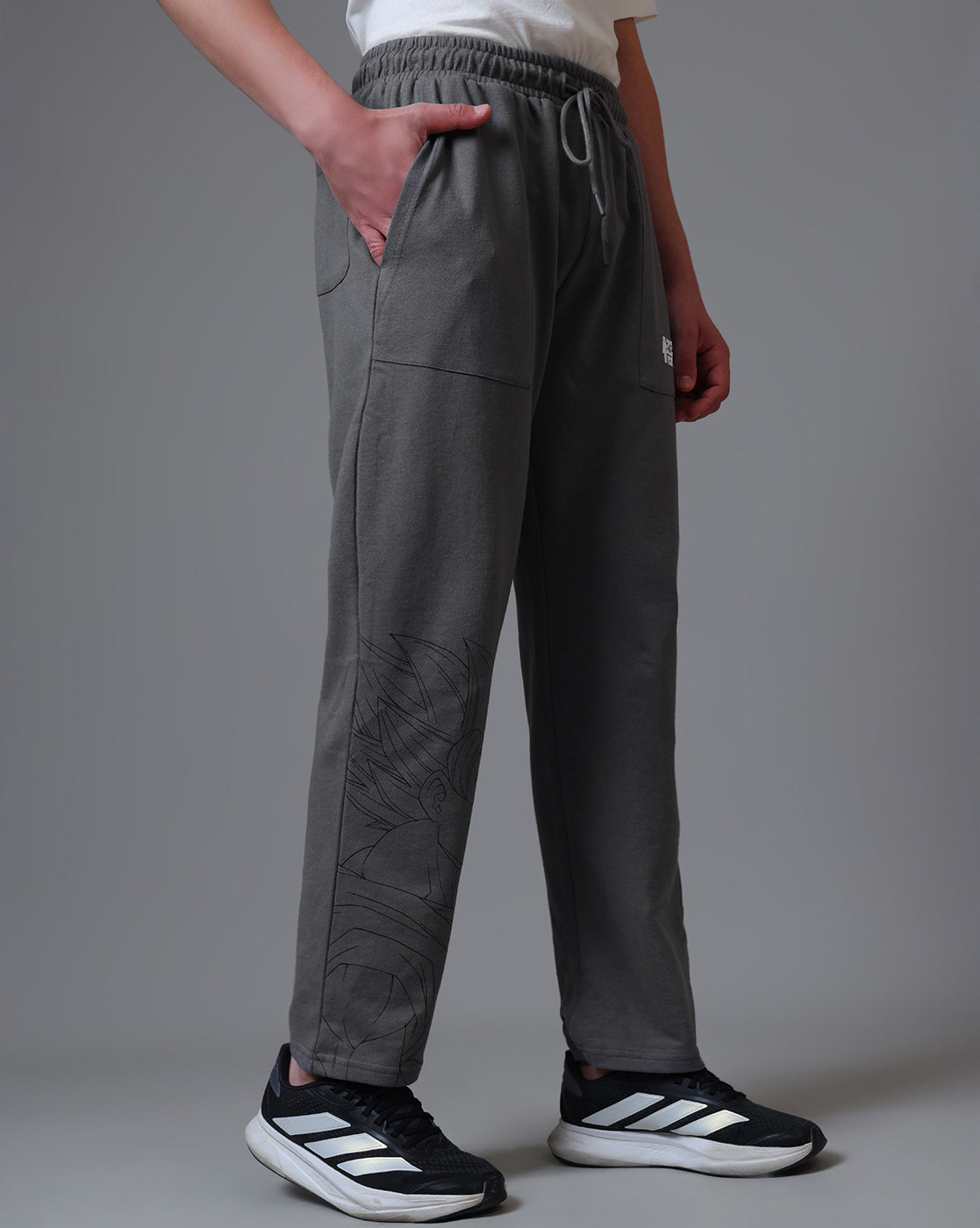Dragon Ball Z Goku Printed  Straight Joggers For Men
