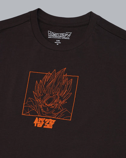 GOKU Embroidered Relaxed Fit Tshirt  Men
