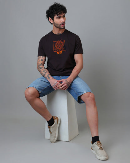 GOKU Embroidered Relaxed Fit Tshirt  Men