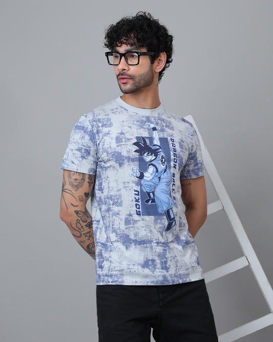Goku Printed Regular Fit Tshirt For Men