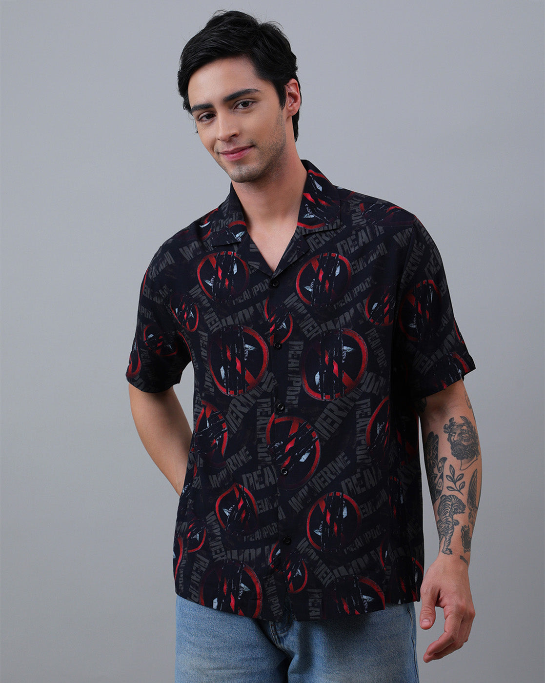 Deadpool & Wolverine Printed Regular Fit Shirt For Men