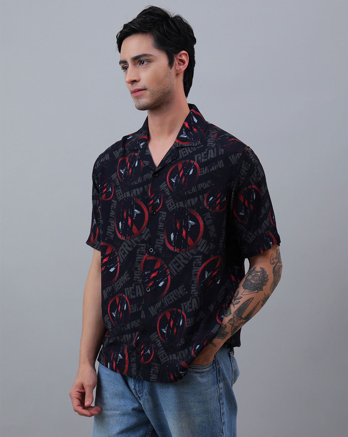 Deadpool & Wolverine Printed Regular Fit Shirt For Men