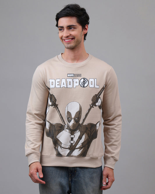 Deadpool & Wolverine Printed Regular Fit Sweatshirt For Men