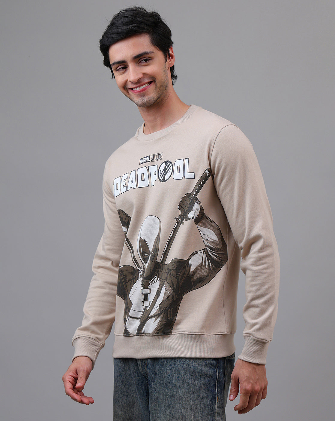 Deadpool & Wolverine Printed Regular Fit Sweatshirt For Men