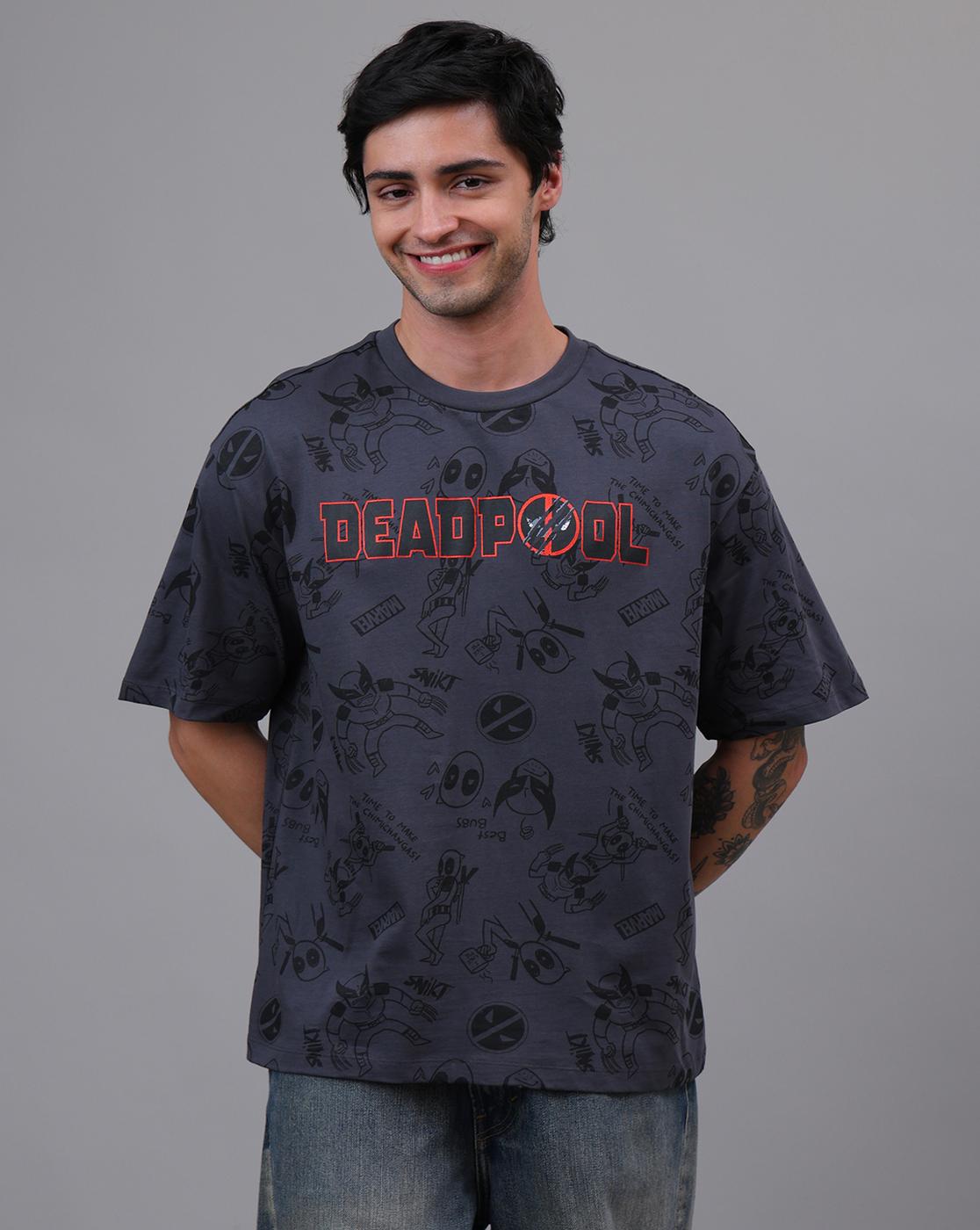 Deadpool & Wolverine Printed Oversized Tshirt For Men