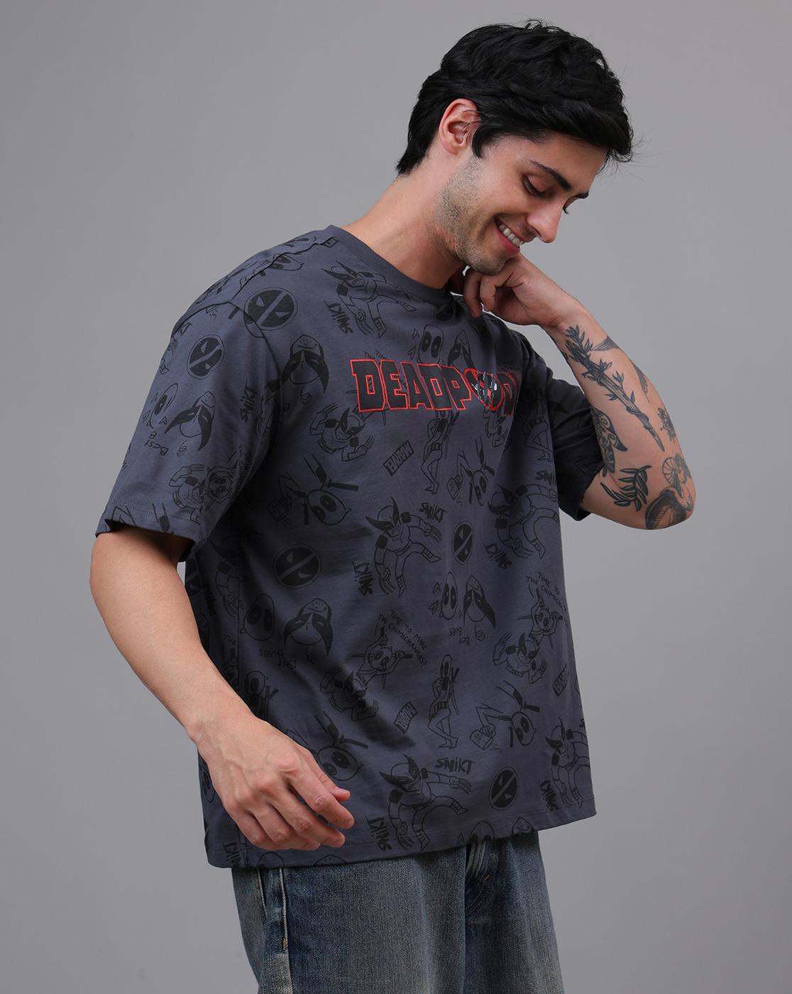 Deadpool & Wolverine Printed Oversized Tshirt For Men