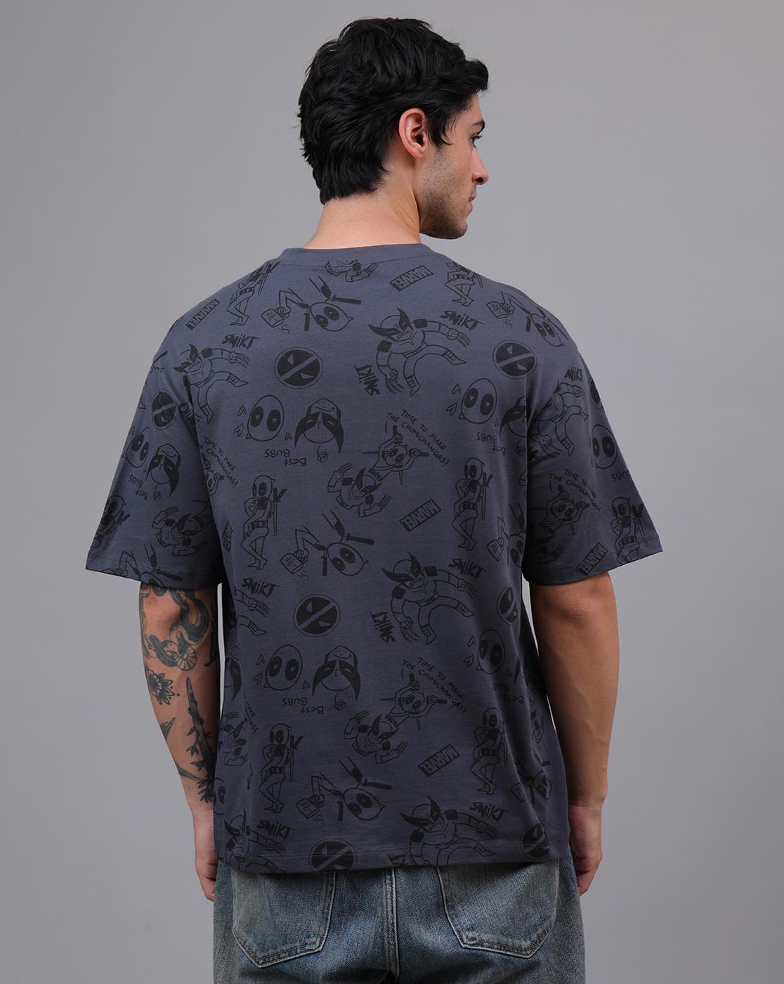 Deadpool & Wolverine Printed Oversized Tshirt For Men