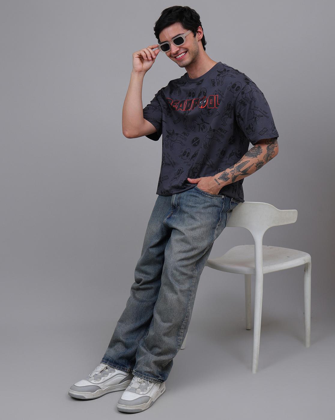 Deadpool & Wolverine Printed Oversized Tshirt For Men