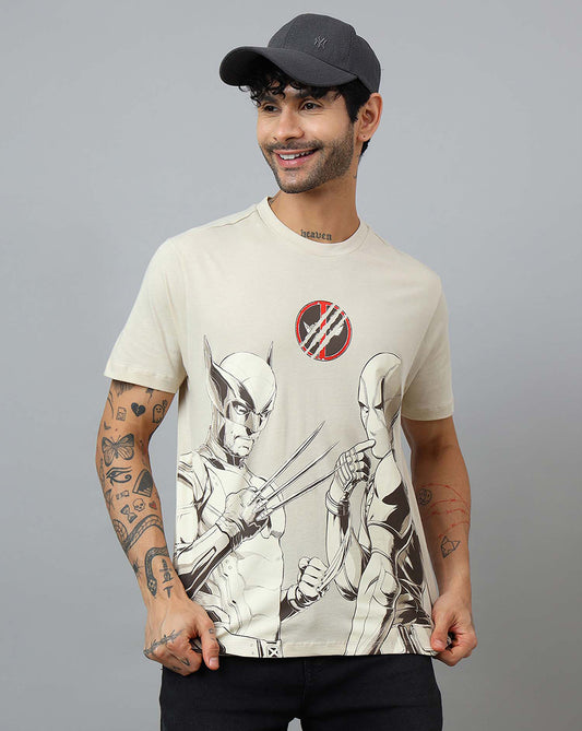 Deadpool & Wolverine Printed Relaxed Fit Tshirt For Men