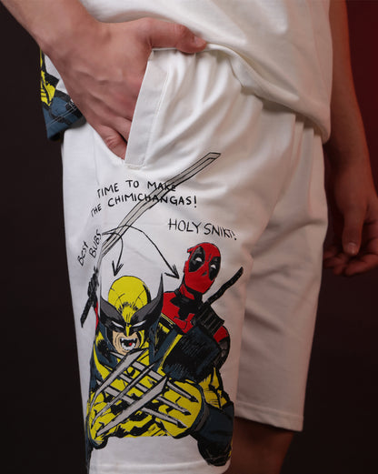 Deadpool & Wolverine Relaxed T-Shirt & Regular Fit Shorts Set
