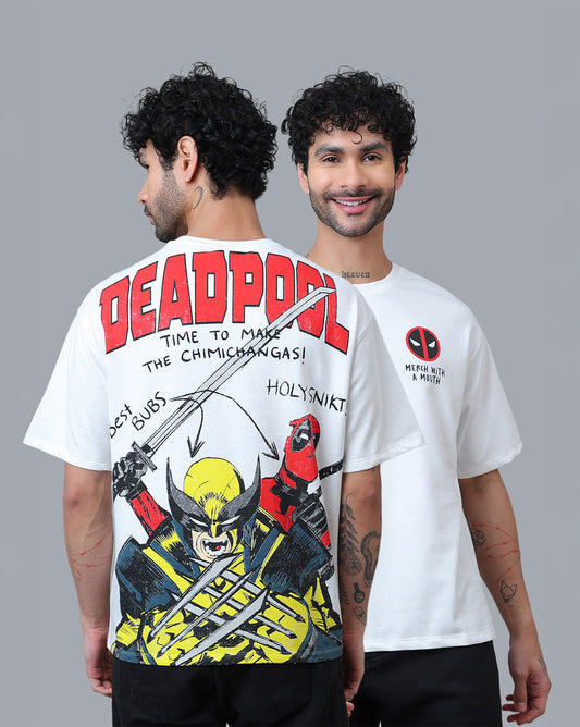 Deadpool & Wolverine Printed Oversized Tshirt For Men
