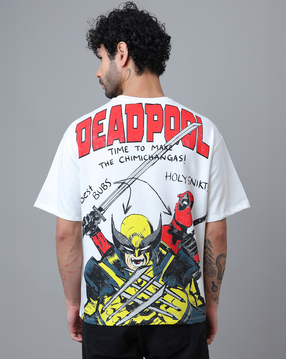 Deadpool & Wolverine Printed Oversized Tshirt For Men