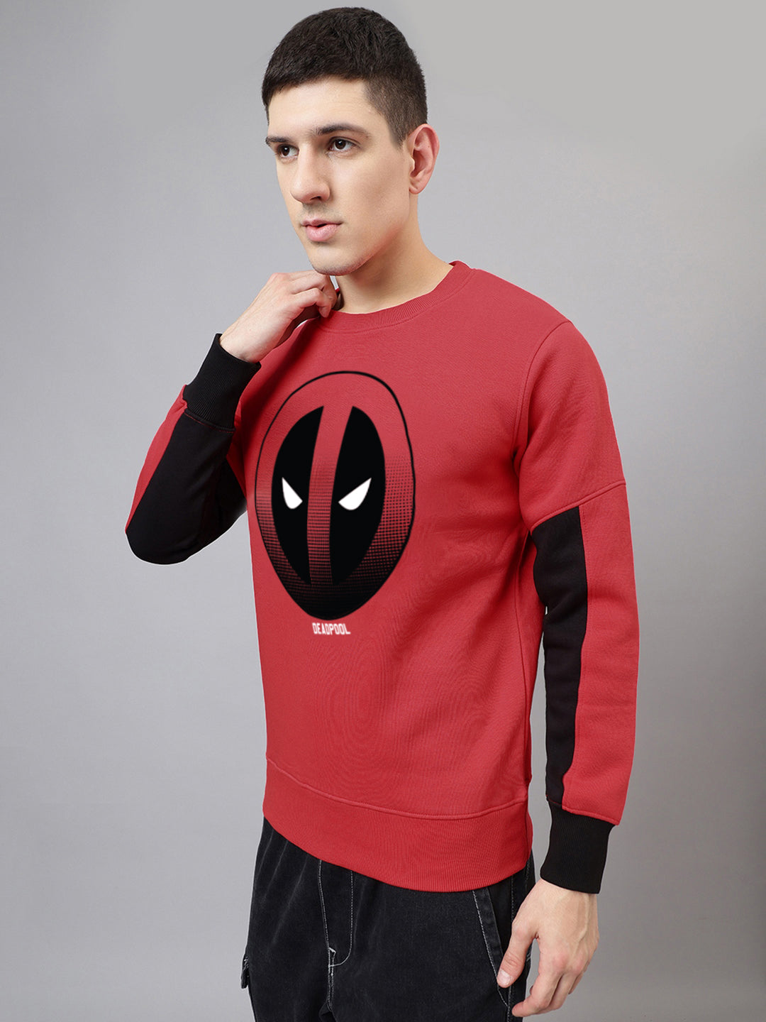 Deadpool Printed Regular Fit Sweatshirt Men