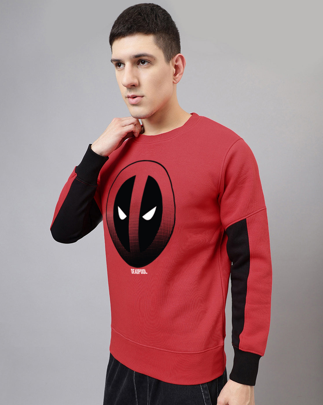 Deadpool Printed Regular fit Sweatshirt For Men