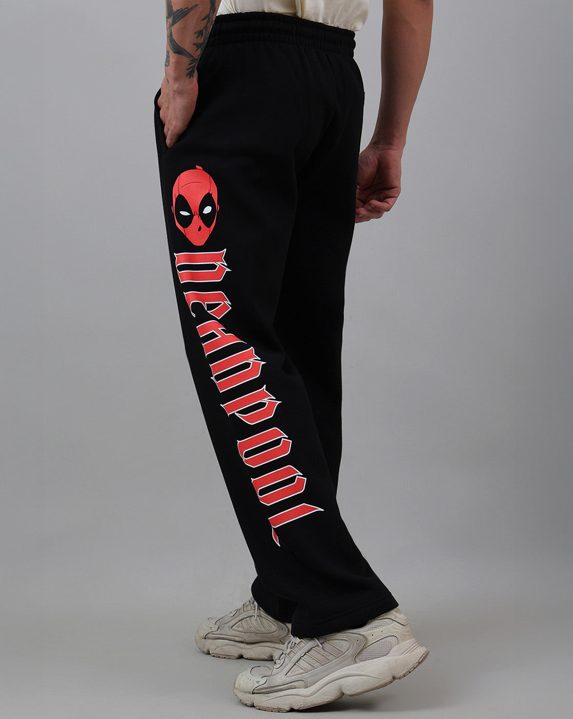 Deadpool Printed Regular Fit Trackpant For Men