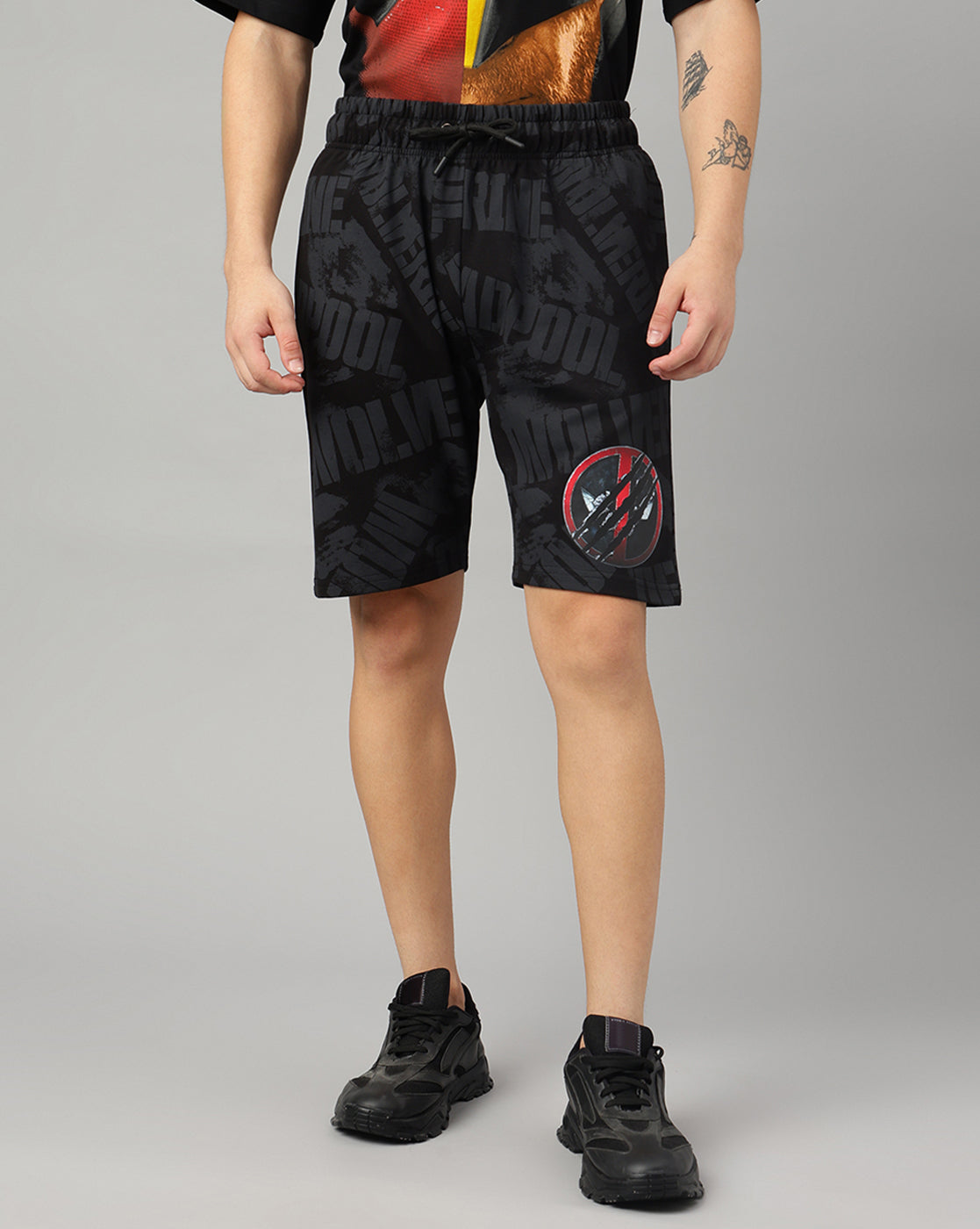Deadpool Black Shorts Men