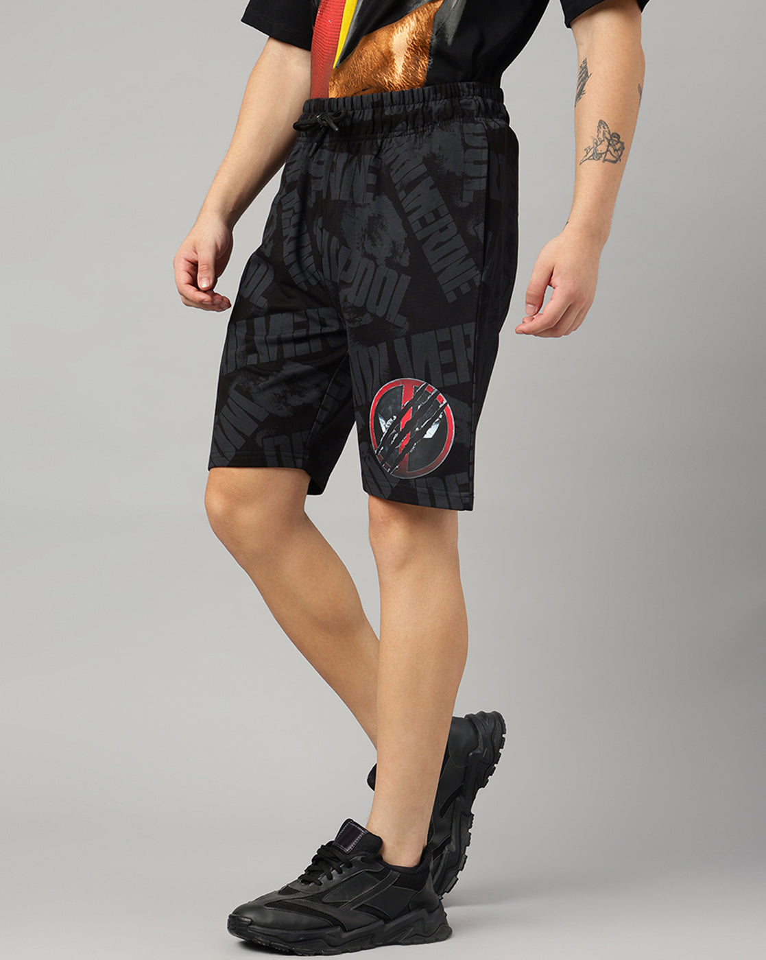 Deadpool Black Shorts Men