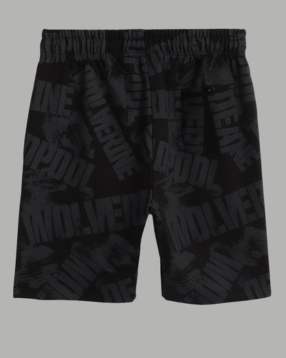 Deadpool Black Shorts Men