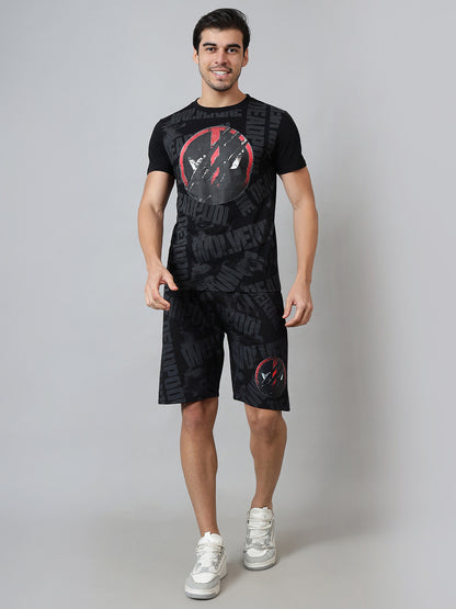 Deadpool  T-Shirt & Shorts Co-Ords Set  Men