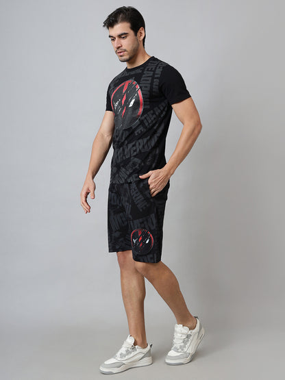 Deadpool  T-Shirt & Shorts Co-Ords Set  Men