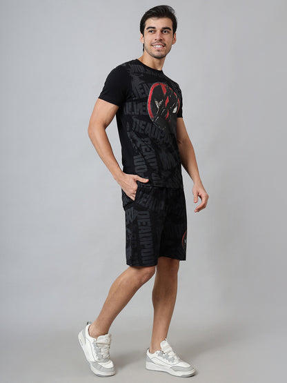Deadpool  T-Shirt & Shorts Co-Ords Set  Men