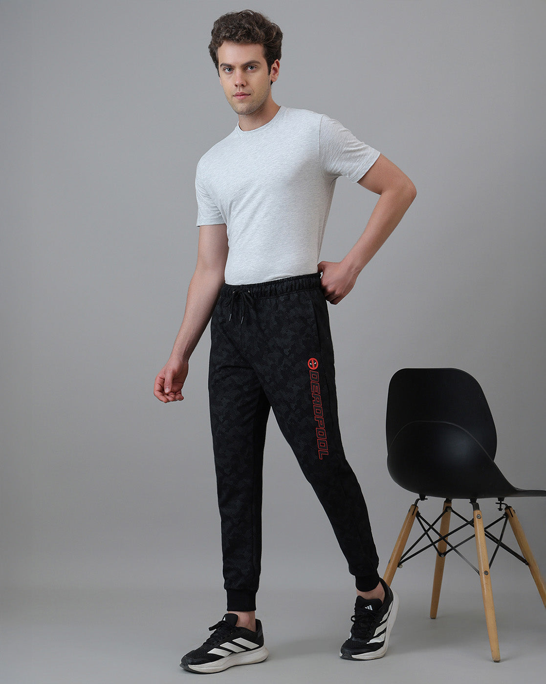 Deadpool Printed Regular Fit Joggers For Men