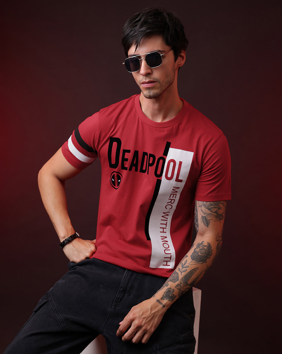 Deadpool Regular Fit Tshirt  Men