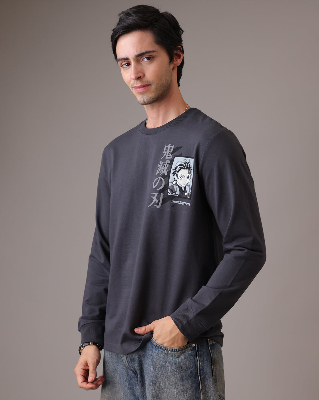 Demon Slayer Tanjiro Full Sleeve Tshirt Men