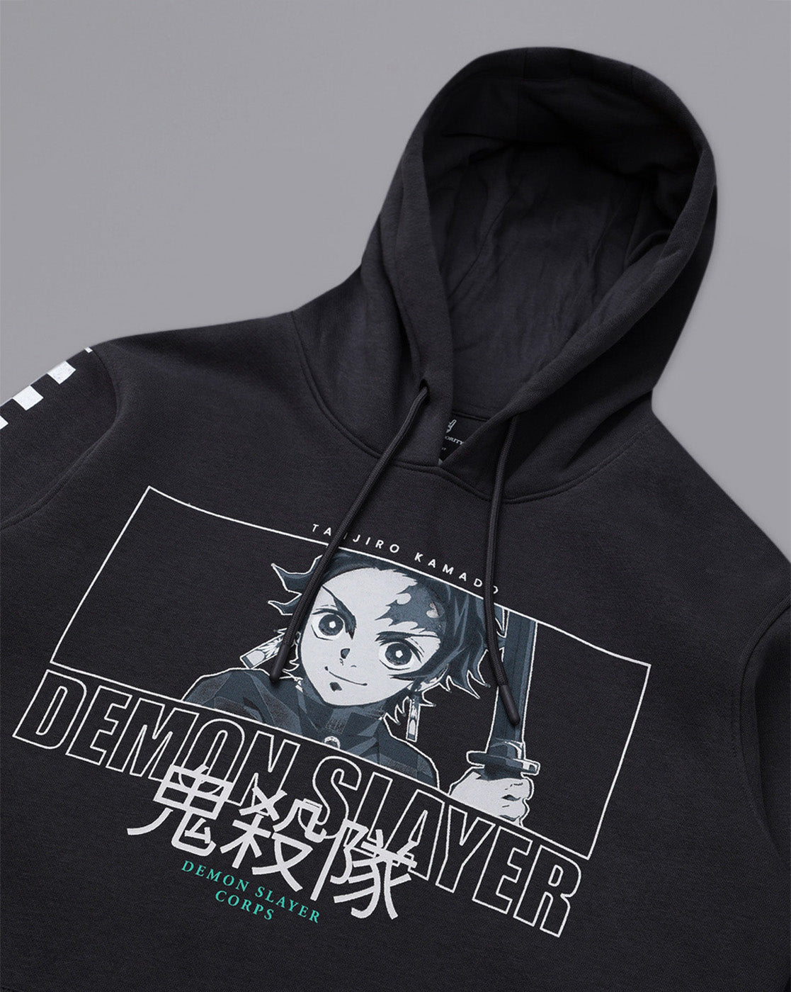 Demon Slayer Printed Regular Fit Hoodie For Men