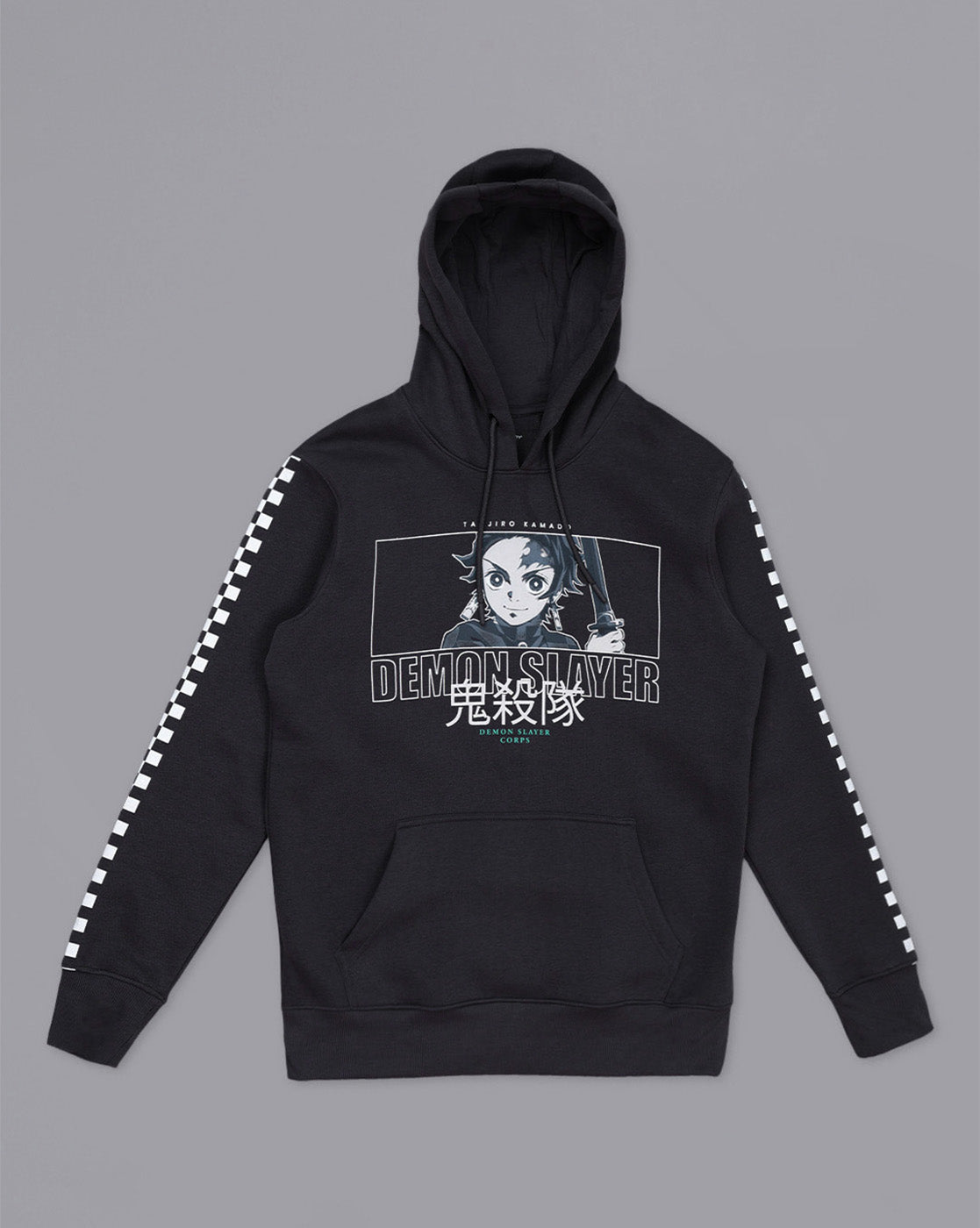 Demon Slayer Printed Regular Fit Hoodie For Men