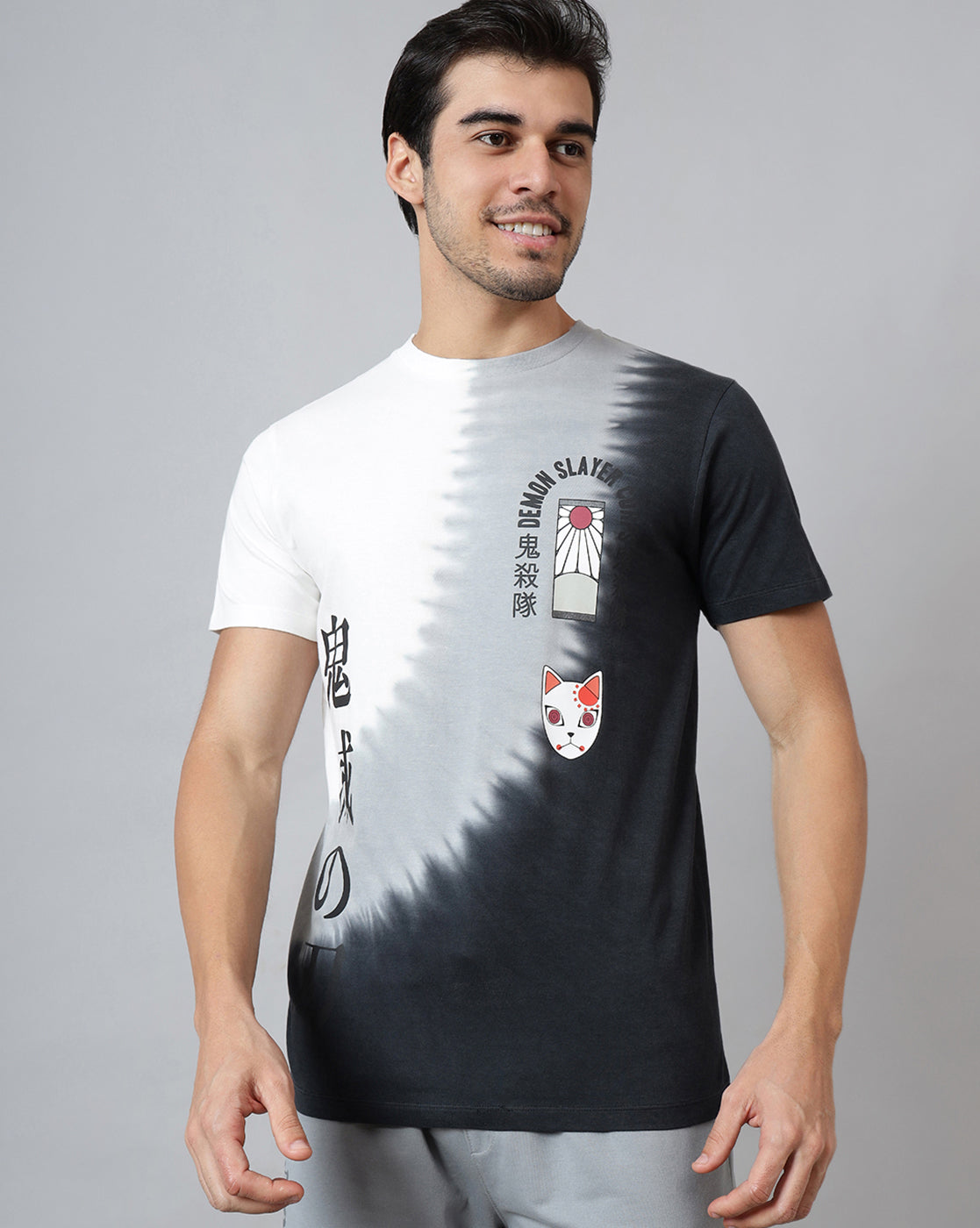Demon Slayer Printed Regular Fit Tshirt For Men