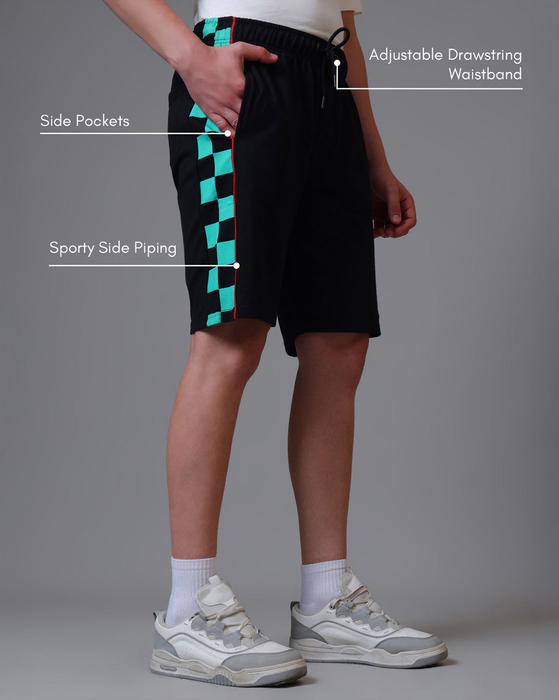 Demon Slayer Corps Printed  Regular Fit Shorts For Men