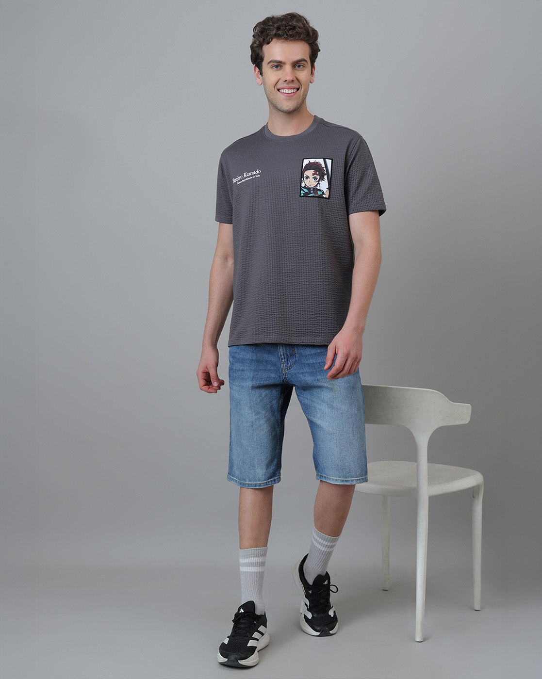 Tanjiro Kamado Printed Relaxed Fit Tshirt For Men