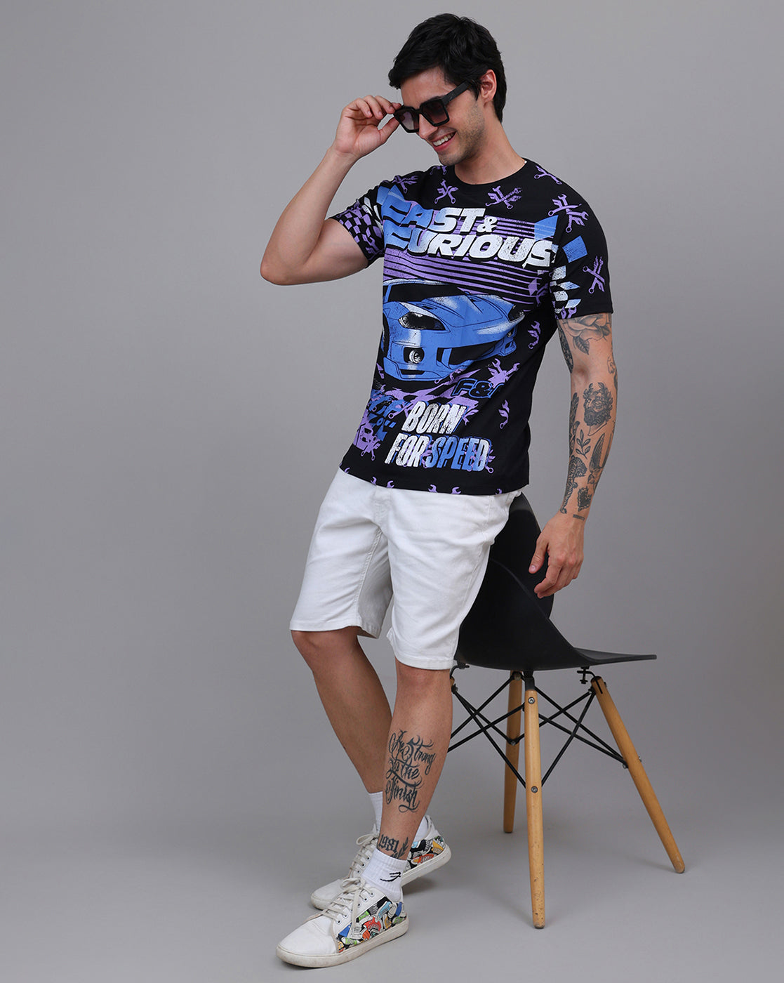 Fast & Furious Printed Regular Fit Tshirt For Men