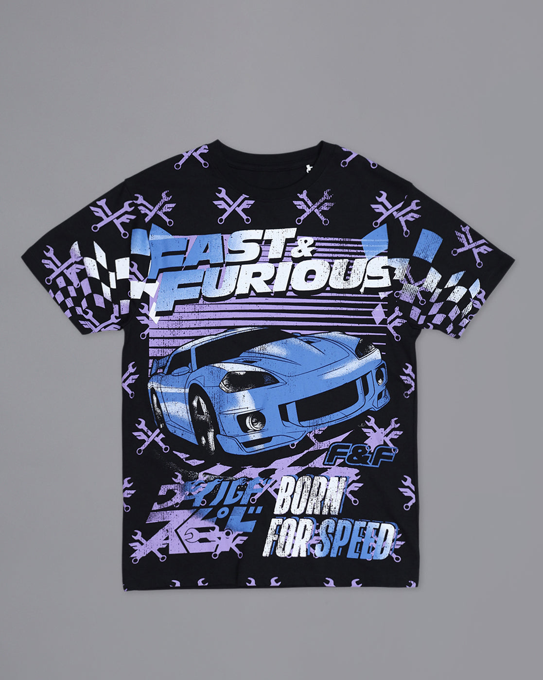 Fast & Furious Printed Regular Fit Tshirt For Men