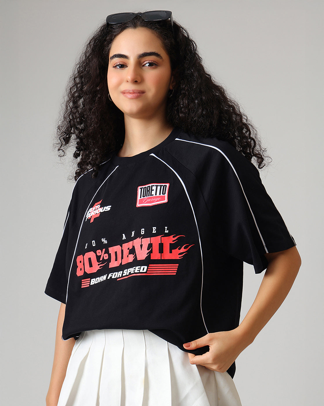 Fast & Furious Printed Oversized Tshirt For Women