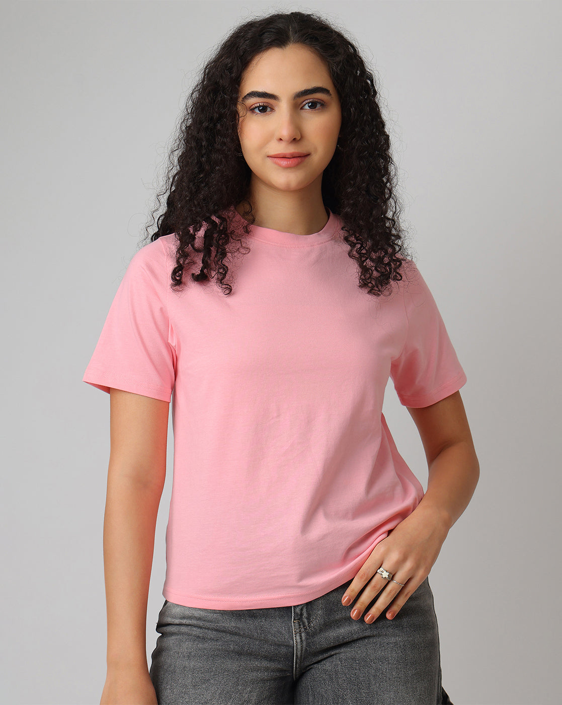 Pack of 2 Solid T-shirt Women