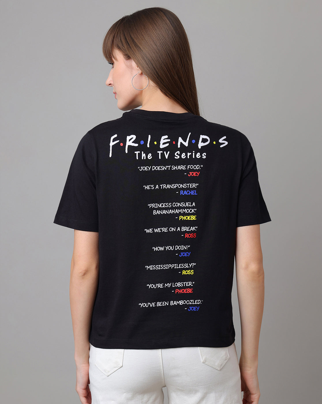 Friends Printed Regular Fit Tshirt For Women