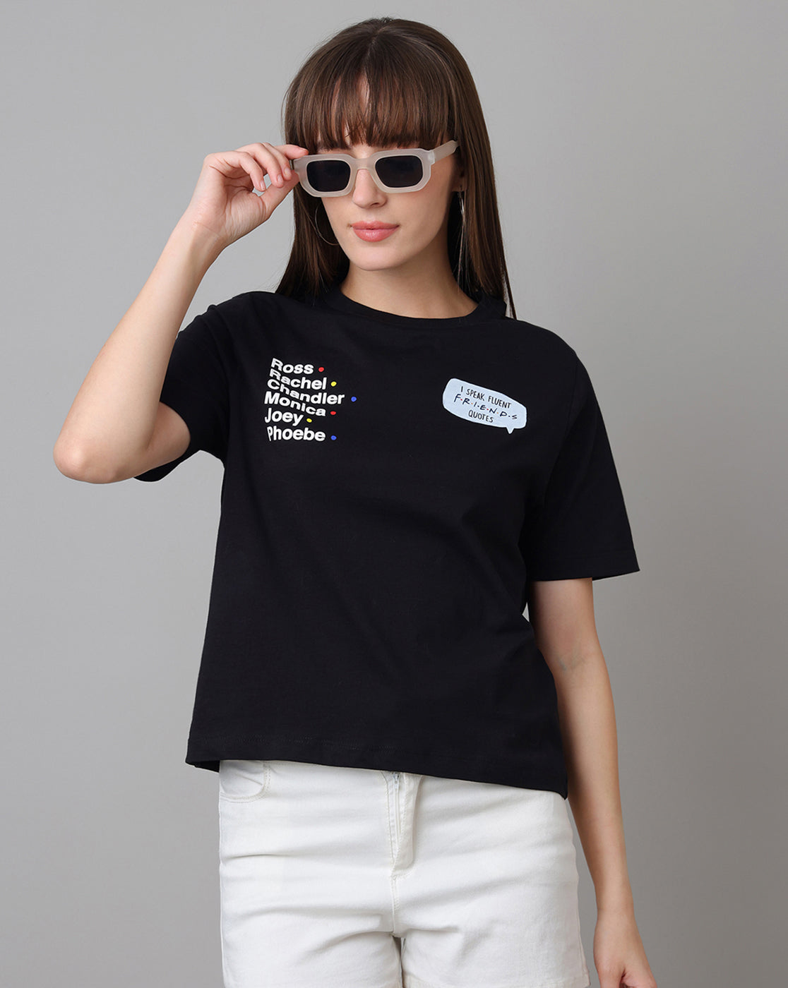 Friends Printed Regular Fit Tshirt For Women