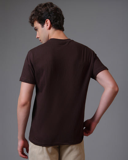 Friends Central Perk  Relaxed Fit Crinkle Cotton Tshirt  Men
