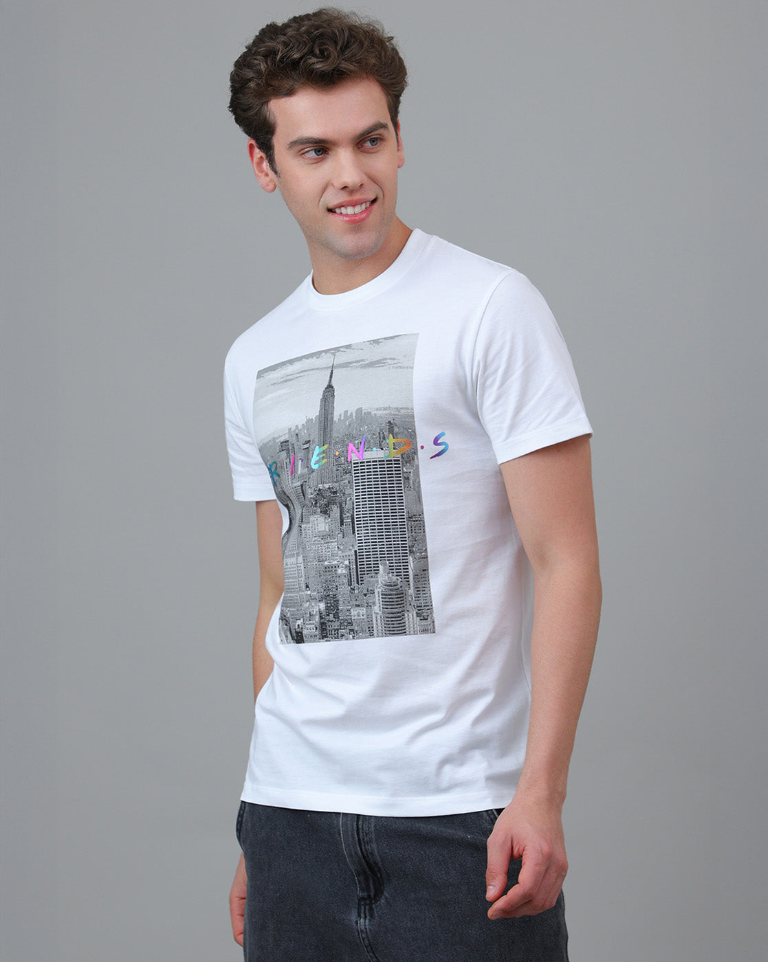 Friends Printed Regular Fit Tshirt For Men