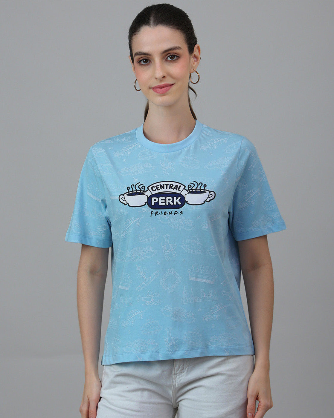 Friends Printed Regular Fit Tshirt For Women