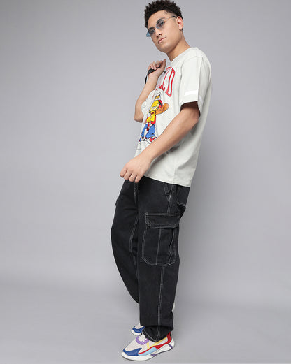 Garfield Grey Oversized Tshirt Men
