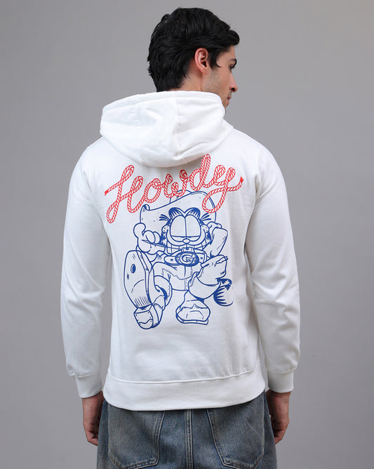 Garfield Printed Regular Fit Hoodie For Men