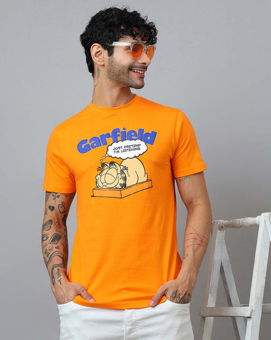 Garfield Printed Regular Fit Tshirt For Men
