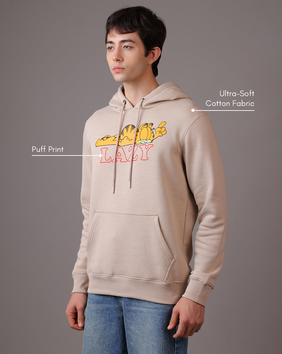 Garfield Regular Fit Hoodie  Men