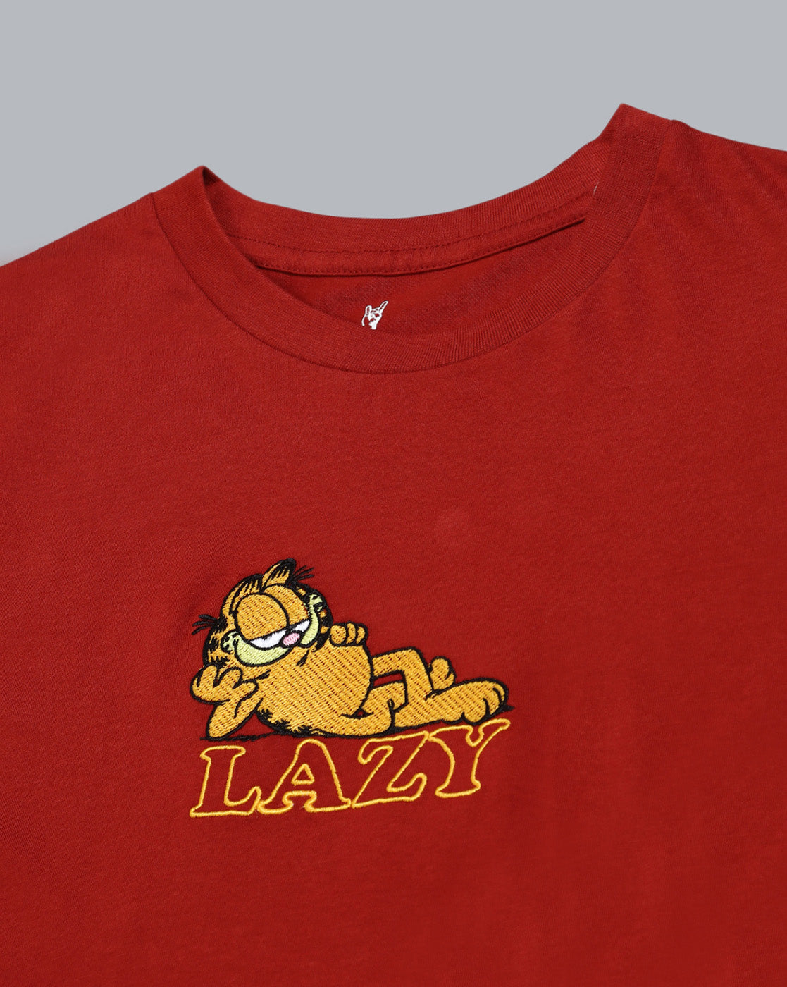 Garfield Embroidered Regular Fit Tshirt For Men